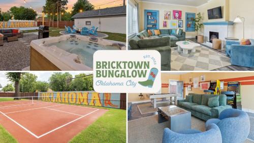 Las Vegas House | 5 Beds Downtown OKC - Pickleball, Hot Tub, Firepit, GameRoom