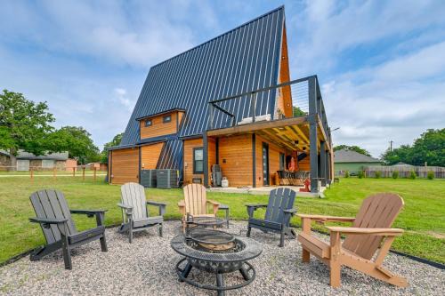 Oak Point House | A frame Family Escape with Water Views