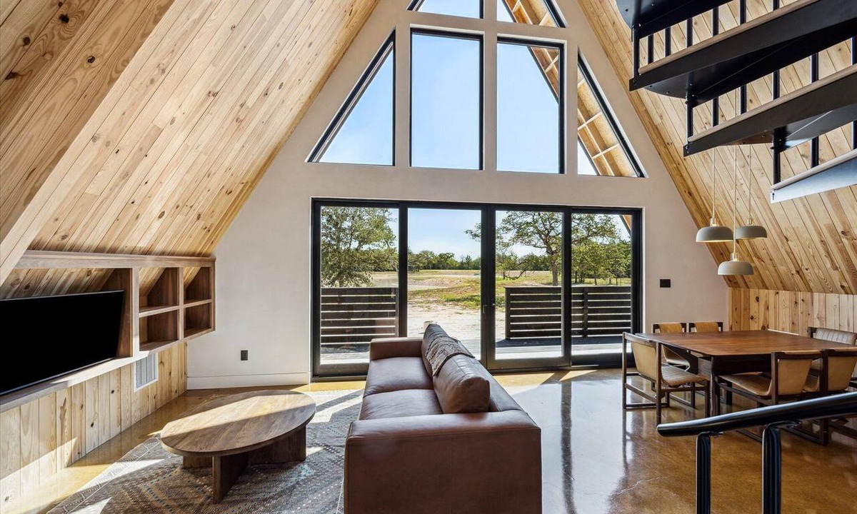 Ledbetter Cabin | A quiet A-frame escape in the Texas countryside, made for slowing down.