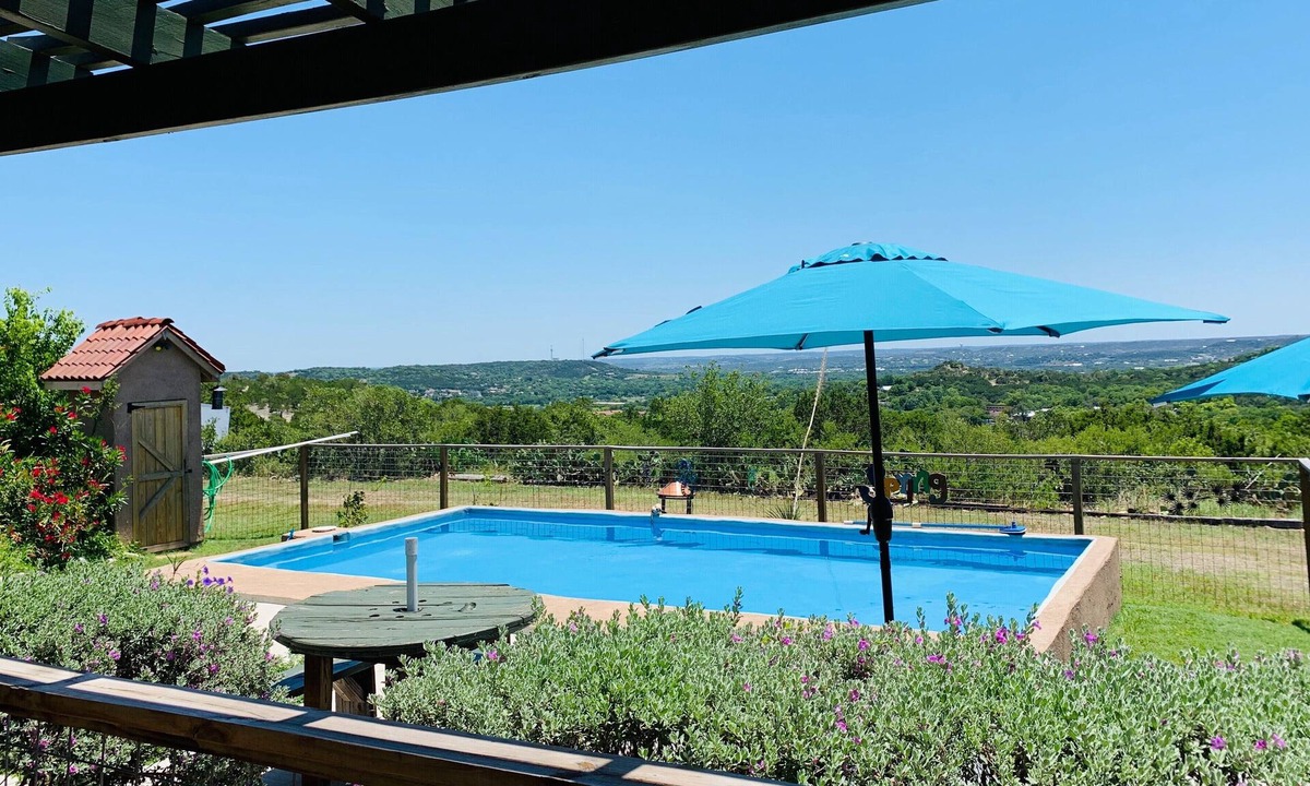 Kerrville House | Beautiful view,18 acres,pool, game room,Axis deer, 3 mile’s to the river trail!