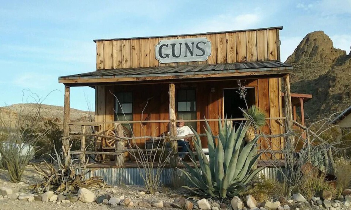 Study Butte-Terlingua Cabin | Big Bend Lodging at Ten Bits Ranch | Room #3 (The Gun Shop)