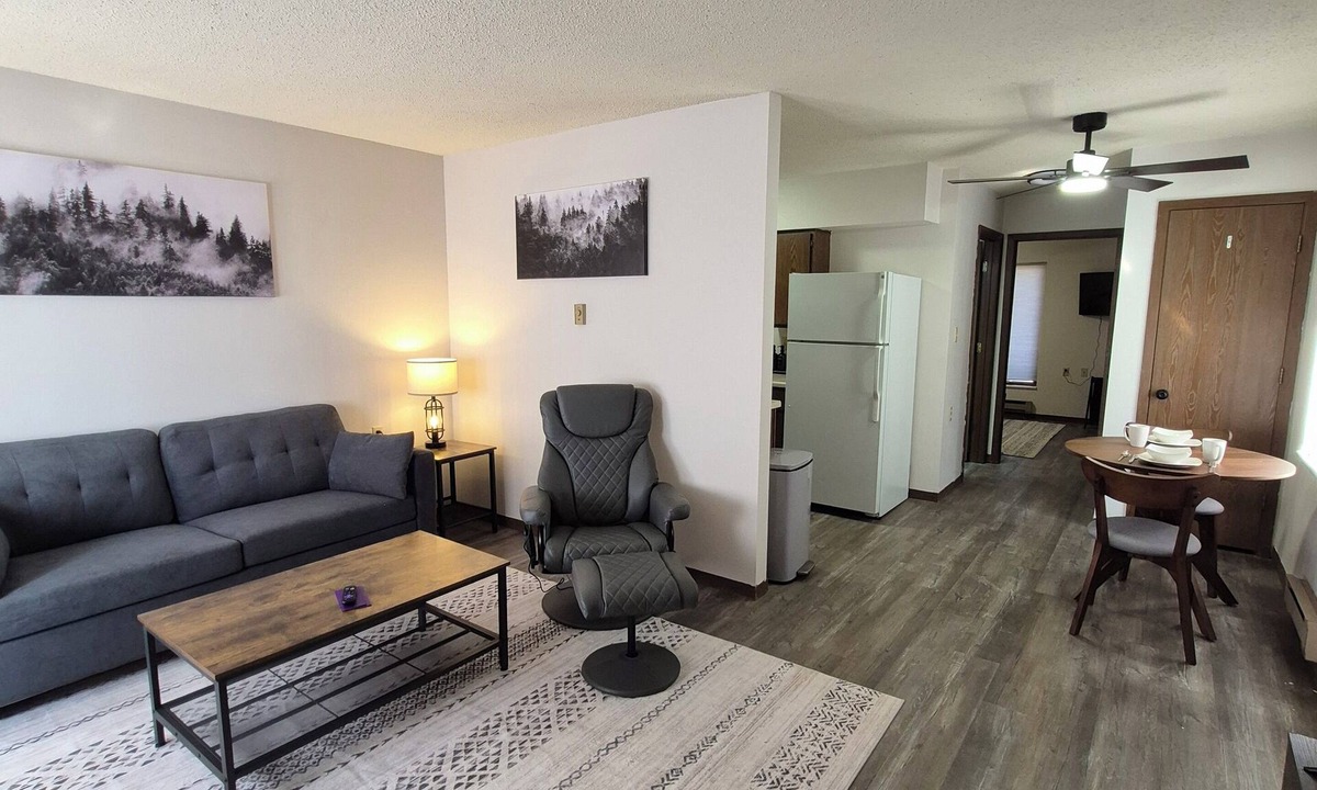 Bucklin Apartment | Charming 1-bedroom apartment on the edge of Bucklin with AC & wifi.