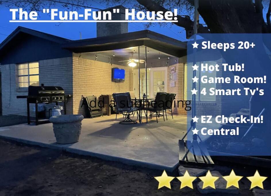 Lubbock House | DT 15mins Sleeps 20 Hot Tub Pets OK,4 TV