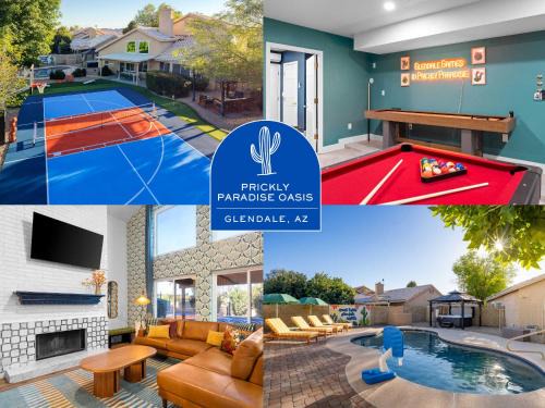 Upland Hills House | Glendale Getaway - Pool Court Theater Game Room