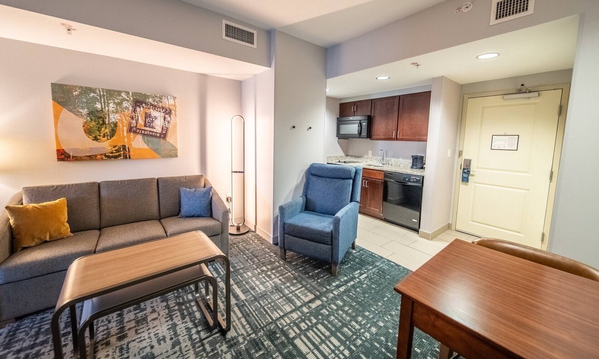 Kutzky Park Hotel | King Deluxe Studio w/Full Kitchen, Pool & Parking | Near Mayo Clinic Campus