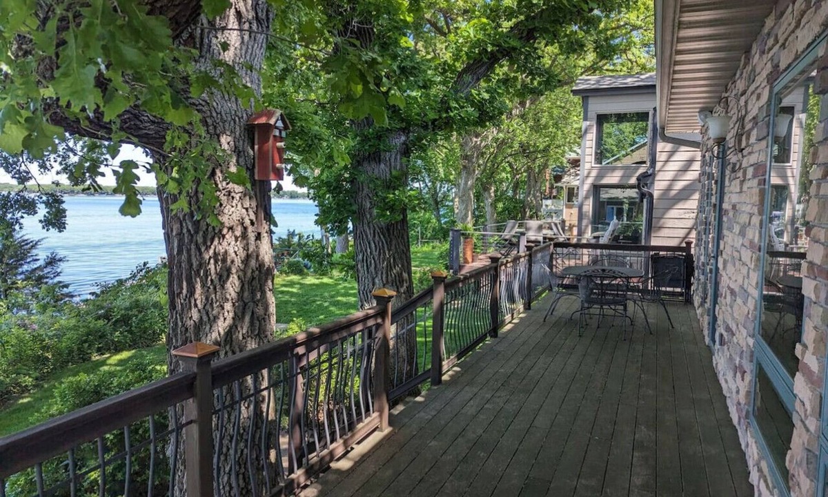 West Okoboji House | Lakefront Sunset Views w/Private Dock & Hoist