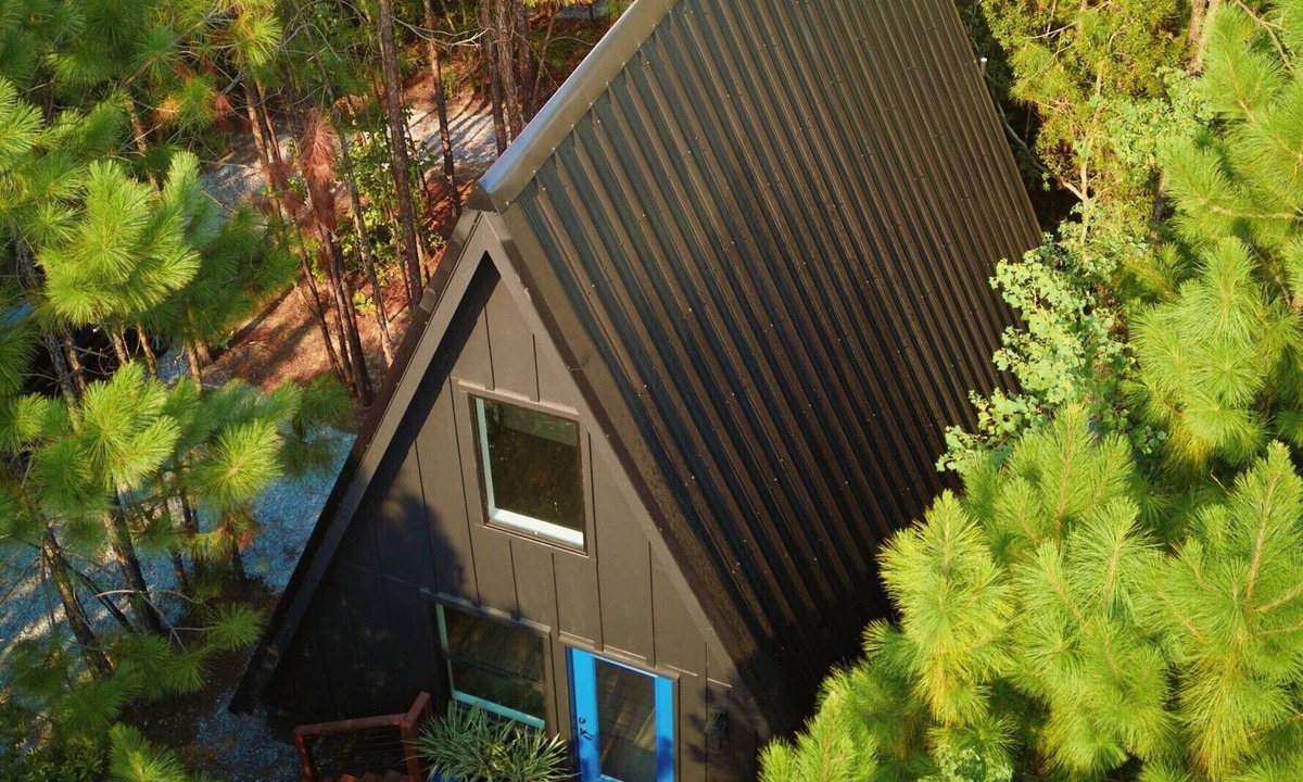 Larkspur Cabin | Luxury A-Frame Cabin on 80 acres of private land with diverse terrain. Pets O.K!