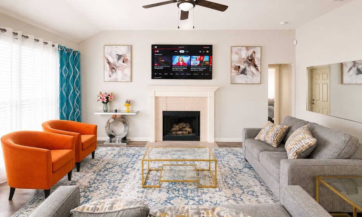 Mesquite House | Modern Mesquite Retreat Patio + Smart TVs