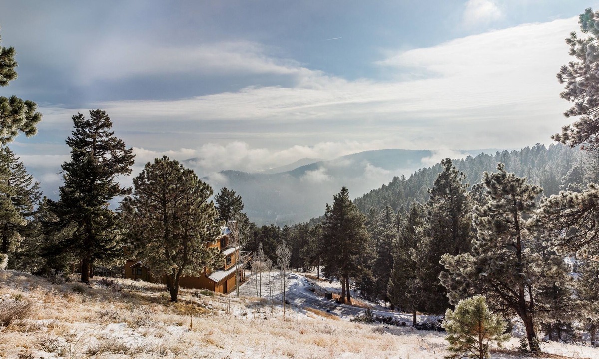Hangen Ranch And M and B House | NEW! Evergreen Mountain Basecamp- home with hot tub on 10 private acres!