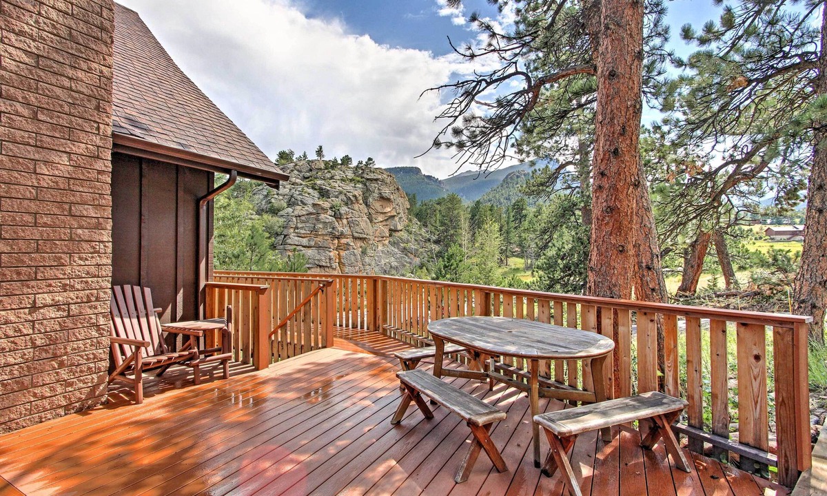 Carriage Hills House | 'Peaceful Pines' Estes Park Home: Longs Peak View