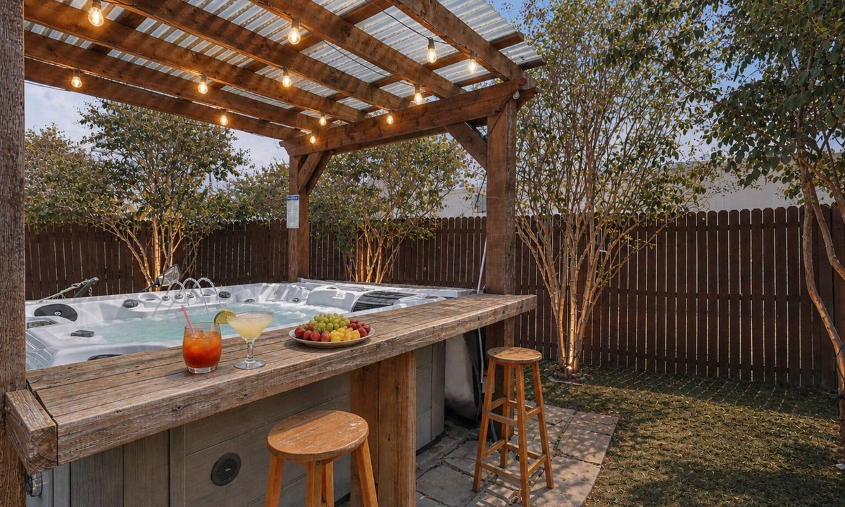 Plano House | Prime Location- 4BR | Hot Tub, BBQ & Kids Play Zone