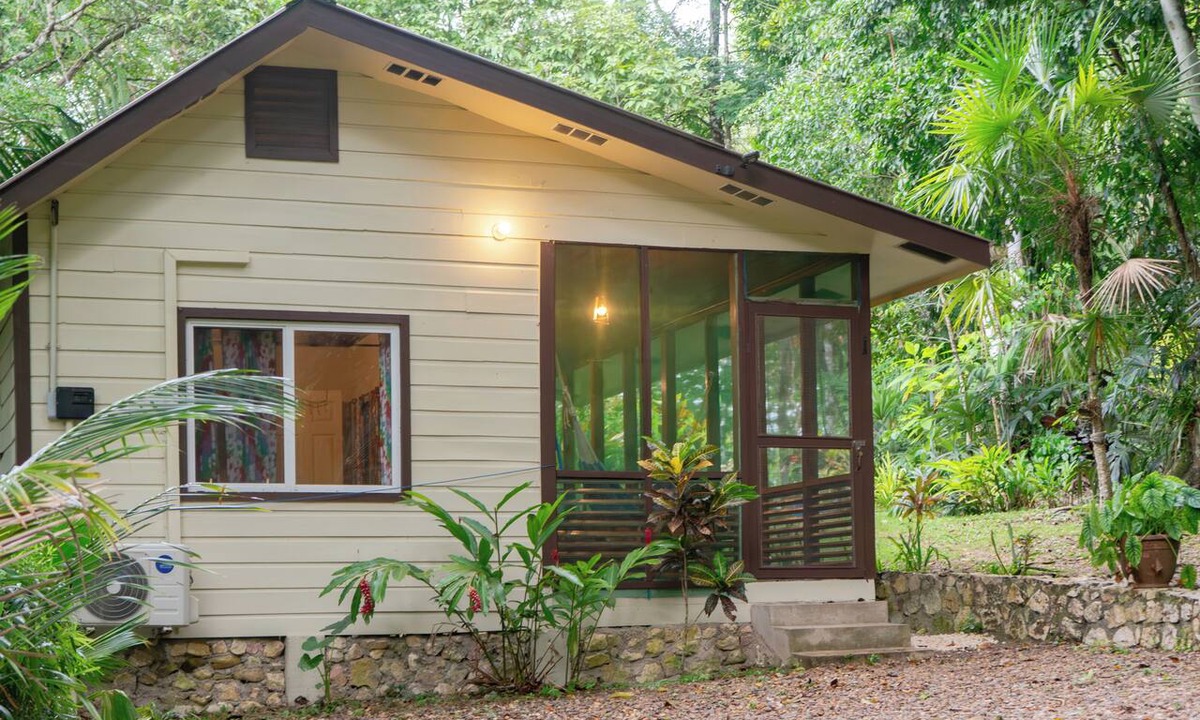 San Ignacio Cabin | Private forest view cabin w/AC, 2 beds-restaurant and car rental on site.