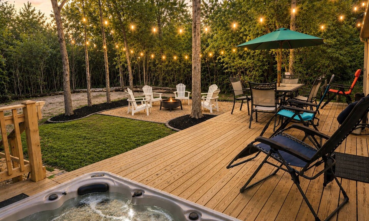 Navasota Cabin | Private Wooded Cabin w/Hot Tub, Fire Pit. 5 minutes from Texas A&M