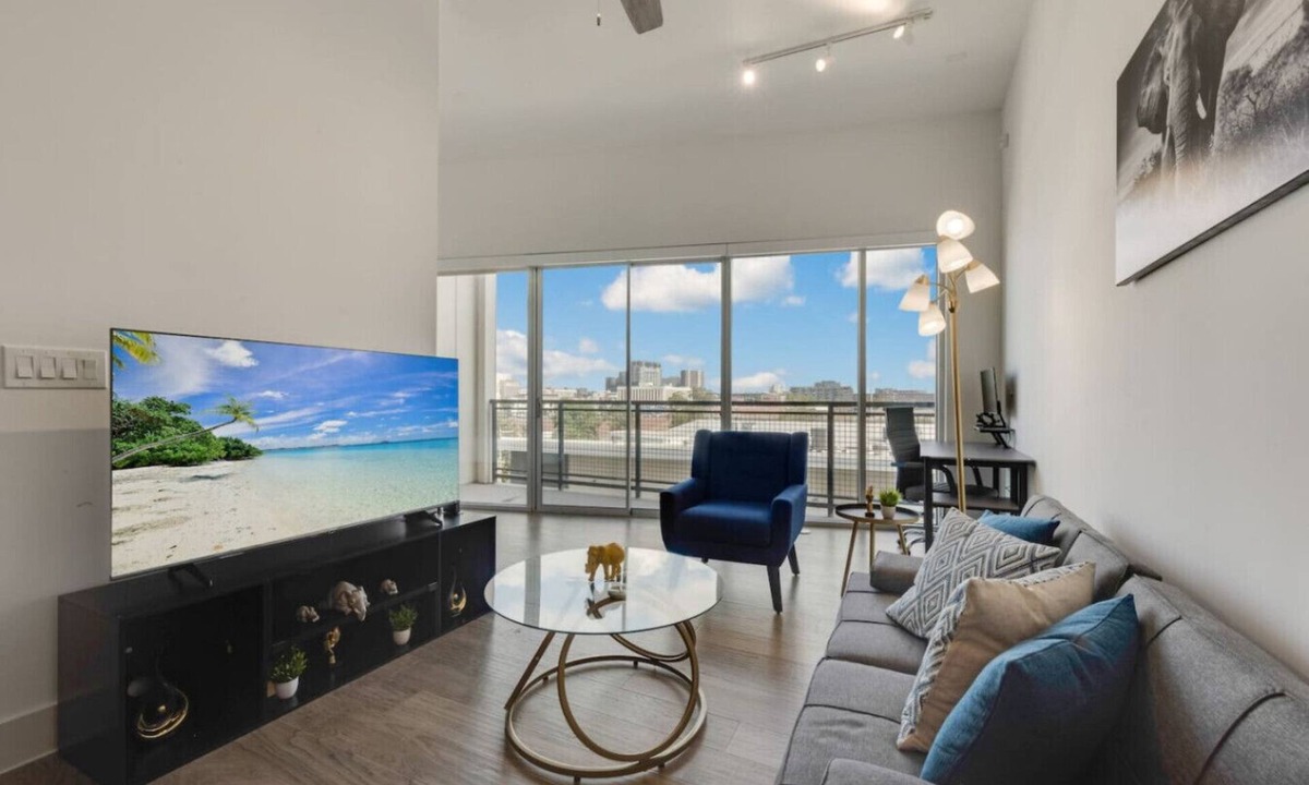 Cedars Apartment | Sleek loft style 2BR I Gym I Parking I Workspace