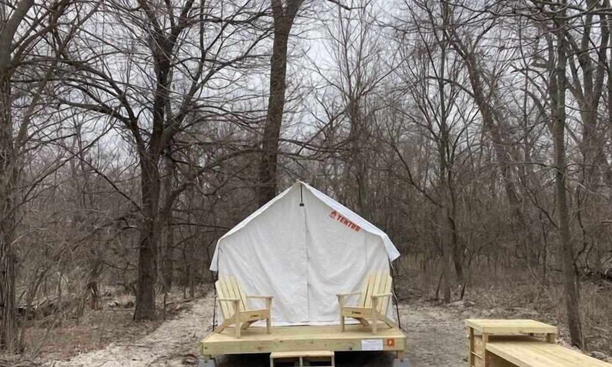 Cass County RV Rental | Tentrr State Park Site - Nebraska Louisville SRA – Cottonwood F – Single Camp