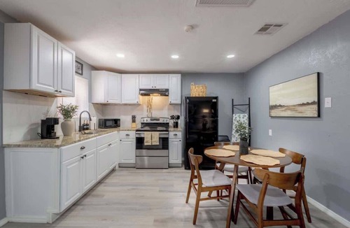Biggs Field Apartment | 1BR/1BA Chic Home King Bed Smart TV’s