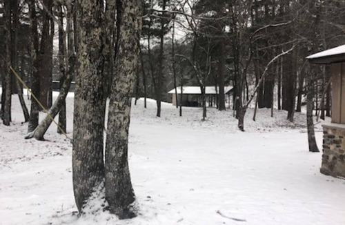 Board Camp Apartment | #2 Farm Charm Kitchenette near Wolf Pen trails, alcohol/smoke-free environment