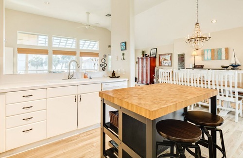 Indian Beach House | 2nd Row Beachside - Great Gulf Views, Huge Patio w/ Hot Tub & TV, Dog Friendly