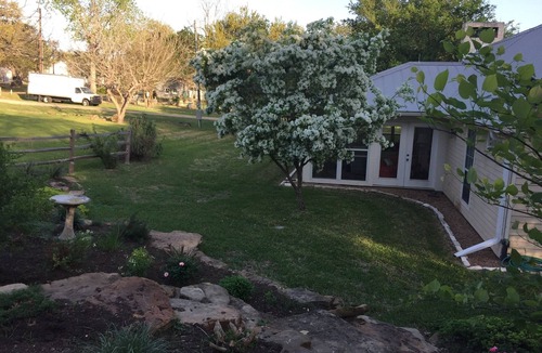 Round Top House | 3 bed, 3 bath ranch house in Round Top, TX main square with large porch & views.