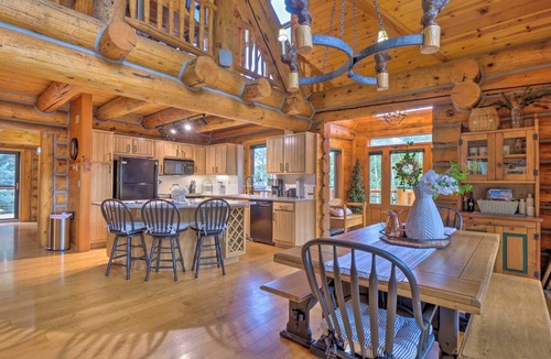 Westcliffe House | A Creek Runs Through It Luxury Log Home