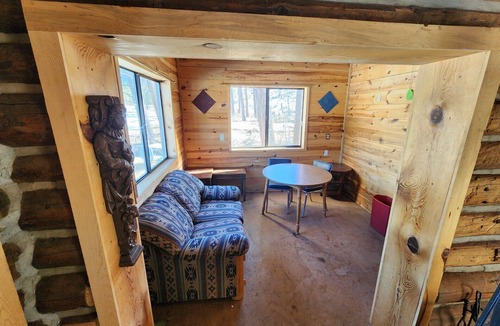 Blue Cabin | A peaceful setting for guests to relax and unwind.