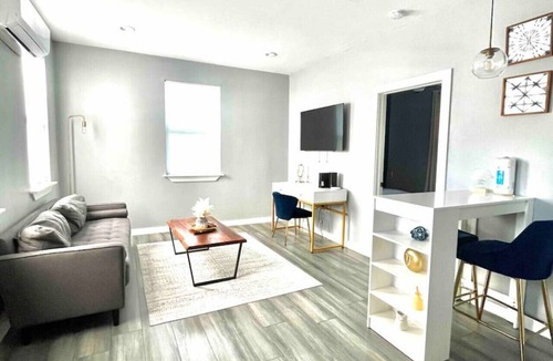 Oak Cliff House | ADU Washer and Dryer Kitchen Walk Bishop Arts