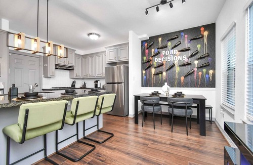 Northside House | Bold 3BR Near Downtown | Wine Wall + Balcony