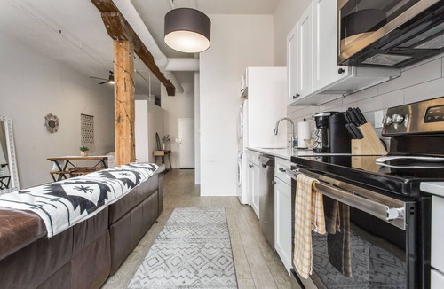River Market Apartment | Brick Loft Centrally Located
