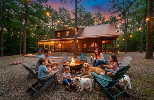 Hochatown House | Broken Bow Getaway Game Room Hot Tub