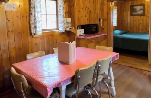 Walden Cabin | Cabin #5 Serene 2-bedroom rustic cabin in Gould, perfect for a peaceful getaway.