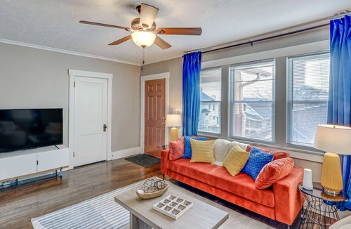 Joslyn Castle House | Charming Midtown Escape w/Game Room & Patio