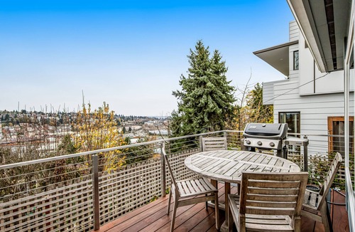 North Queen Anne House | City, Mountain & Sound Views Stunning Queen Anne Gem w/Home Office & Deck