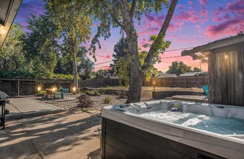 Dupont House | Colorful Getaway Hot Tub Enchanting Yard