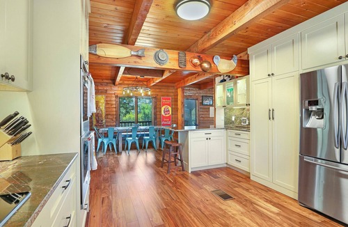 Martindale House | Cousins River Retreat I Log Home, River, Hot tub