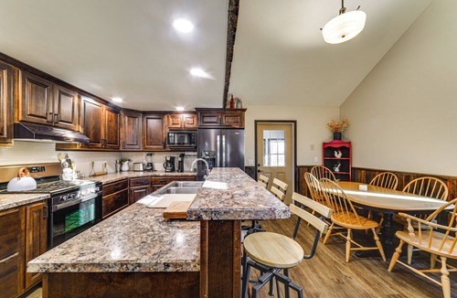 Bristow House | Covered Porch & Grill: 1-Acre Property in Bristow!
