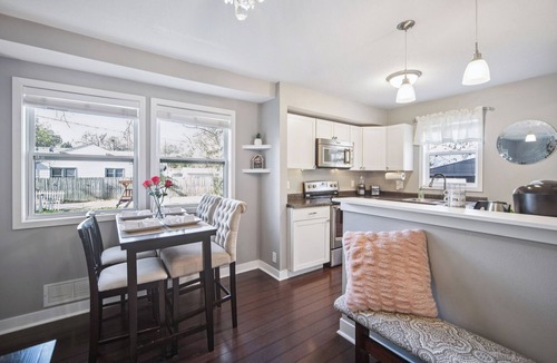 Des Moines House | Cozy Home Near Fairgrounds Patio-Gazebo-Fencing