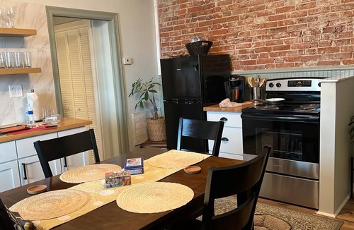 St. Charles Apartment | Cozy Loft from 1860 in Frenchtown facing Katy trail St Charles MO