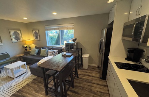 Northgate Apartment | Creekside 2BR w/Large Patio in Walkable Neighborhood near Public Transit