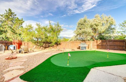 Paradise Hills Civic House | Deck, Putting Green & Views: Albuquerque Oasis
