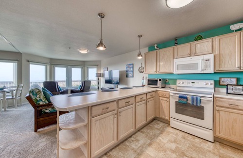 Long Beach Condo | Dog-friendly oceanfront condo with electric fireplace - walk to the beach