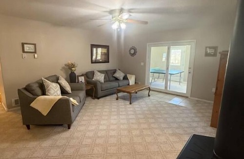 Carbon County House | Escape to wide open Wyoming skies at this spacious ranch-style retreat near Alcova & Pathfinder Reservoir — perfect for lake days, quiet evenings, and gathering with family and friends.