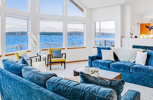 Rollingbay House | Family-friendly, waterfront getaway with firepit, furnished deck, large yard