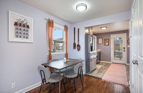 Arvada Plaza Area House | Funky Home with Hot Tub, Backyard, Fire Pit