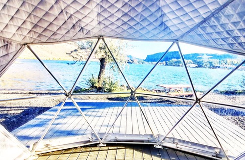 Coulee City Apartment | Glamping Tent at Blue Lake in Coulee City (site 43)