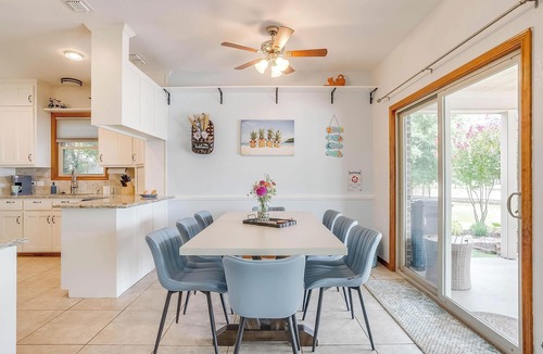 Granbury House | Granbury Lakeside Home with Pool, Game Room, Fire Table