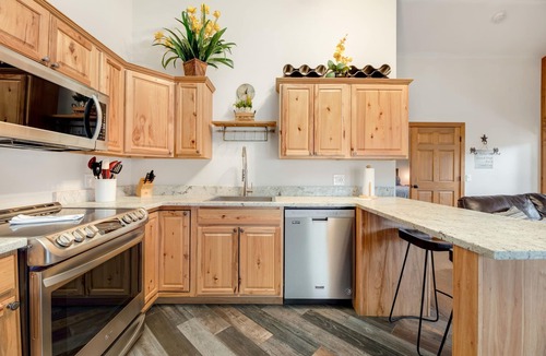 Estes Park Condo | Hillside Mountain Retreat Fireplace Near RMNP