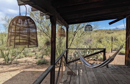 Tucson Estates Cabin | Historic Dude Ranch Rustic Cowboy Cabin Desert Experience