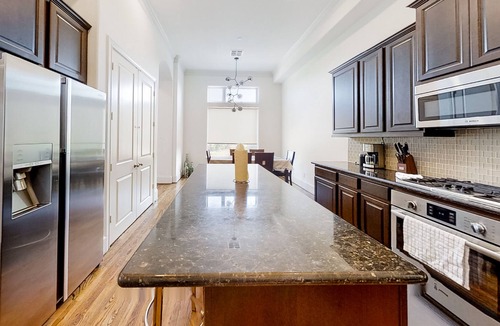 MacGregor House | Inviting home with private pool, fireplace & modern charm - walk to attractions
