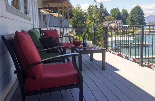 Chelan Cottage | Lakefront Cottage on South Shore with private dock + boat lift + buoy.