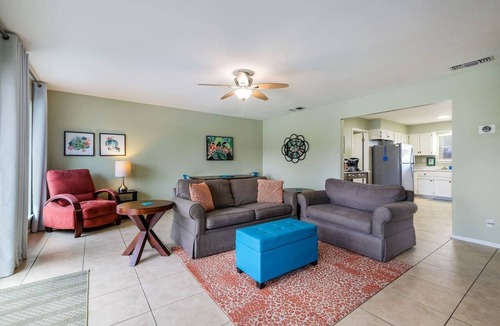 Seguin House | Lakefront Getaway with Kayaks, Fishing & King Bed